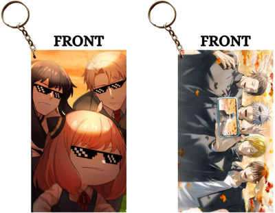 Hariyaali Enterprises LLP ANYA COOL FAMILY X GETO GOJO FRIENDS Unique Style 2 pcs Combo Key Chain
