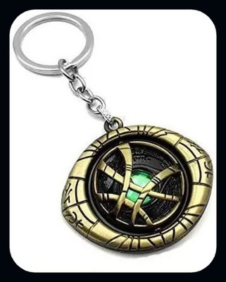 BBG BBG_Avengers Doctor Strange Silver Rotating Shield Eye of Agamotto Key Chain-A Key Chain