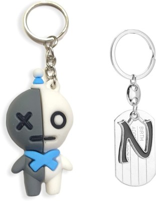 Newview VAN N BLADE ALPHABET BTS Army Characters 3D Rubber Keychain and Keyring Key Chain