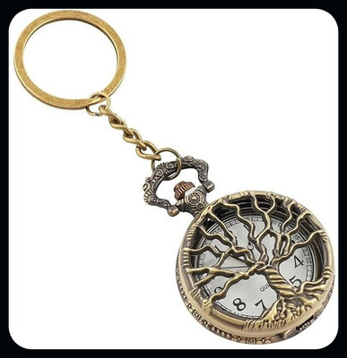 gtrp Keychain-Tree Premium Pocket Watch Metal Retro Vintage Key Chain