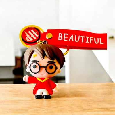 SSAppliances Harry Potter Silicone Keychain in Red Robe | Magical 3D Gift for Kids & Fans Key Chain