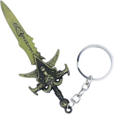 BIPS ENTERPRISES Dirilis Ertugrul Ghazi Sword Gold Keychain Metal Iyi Keychain for Bike Key Chain