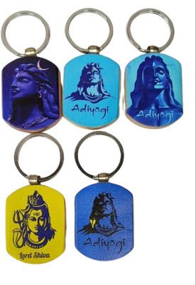 BLESSINGS Set Of 5 Adiyogi Key Chain