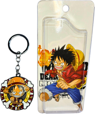 Weeb Corner One Piece Luffy Metal Spinning Keychain Key Chain