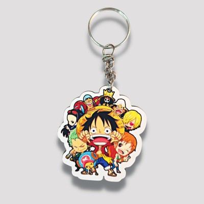 The K Fandom One Piece - Group Keychain | Anime Keychain | One Piece Merch | MDF Wooden Key Chain