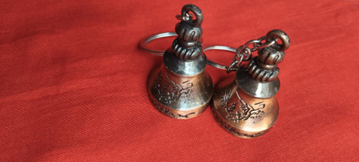 JIVASPARKSCOLLECTIONS GUARDIAN BELL KEYCHAIN ROSE GOLD COMBO PACK OF 2 Key Chain