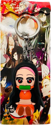 BBG NEW_Cute ANime Famous Character girl 3D keychain with hook Key Chain