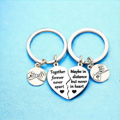 Shiv Jagdamba 2pcs Friends Keychain Together forever Never Apart KeyShiv41 Key Chain