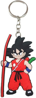 PEARLISH Goku Double Sided Rubber Premium Quality Keychain Key Chain