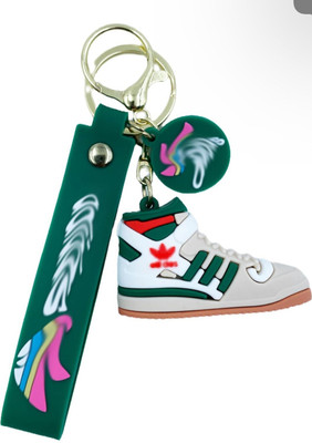 SHRI JI HighQuality PVC ADIDAS Shoe Keychain with Adidas Strap & Charm (Green) Key Chain