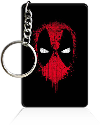 Party Gift Printed Wooden Rectangle Hero key ring Keychain PGRQ255KY (131) Key Chain