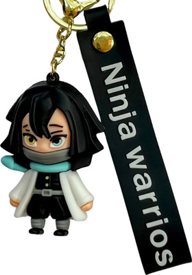 Kraft Crate Obanai Iguro Inspired 3D Rubber Keychain | Demon Slayer Anime Collectible | Key Chain