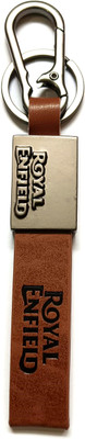 ROYAL ENFIELD Hunter 350/Bullet 350/Classic 350 Brown Leather RE Bike Key Chain