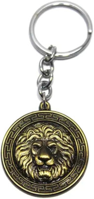 dk printing Lion Head/Face Keyring Car Bike Home Office Metal Keychain Key Chain