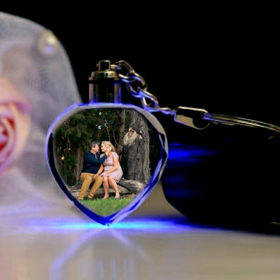 Picture Affairs Production Personalized LED Keychain/Keyring Photo Printed Gift Anniversary Birthday PAP8 Key Chain
