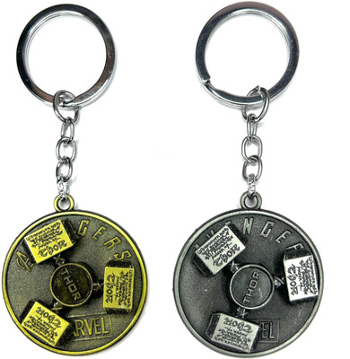FLAMBE Marvel Thor Hammer Rotating Keychain Key Chain