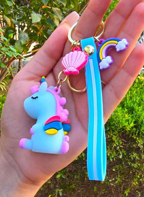 OFM Beautiful Unicorn Premium Quality With Buckle and Belt Key Chain