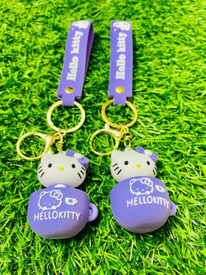 GKM Hello Kitty 3D Cup theme combo set keychain for girls Key Chain