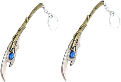 MAG BEE Loki Scepter (Silver) Combo Pack of 2 Keyrings-kC668 Key Chain