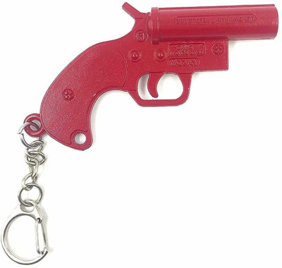 Pinaka One Red Multicolour Metal Pubg Flare Gun Key Chain (Regular Size) Key Chain