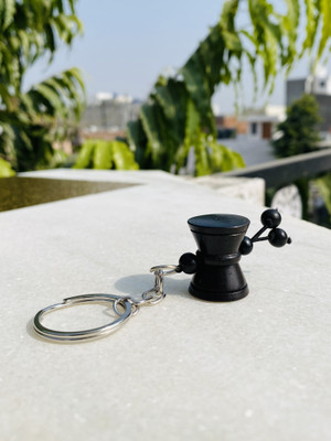 ANAWARIYAS ebony wood damru keychain Key Chain