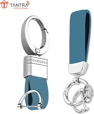 TANTRA Silver Small & Big Leather Key Chain