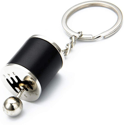 LAVITRA 6Speed Gear Box Keychain Chrome Six-speed Manual Shift Lever Keyring Key Chain Key Chain