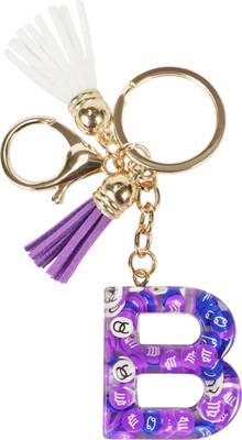 CRAFT STUDIO Fruit slices Resin Alphabet B Initial letter keychain for Boys & Girls Key Chain