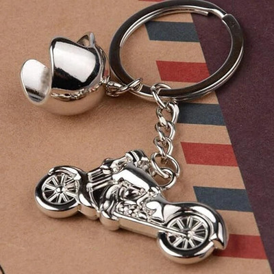 PsProducts Motorcycle Key Chain Fashion Helmet Keychain Metal Keyring Key Chain