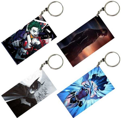 MITTRA Indiacraft DC Unique Style 4 pcs Combo Keychain Key Chain