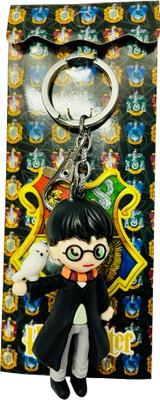 GKM Cute Harry potter owl 3D pvc keychain with hook Key Chain