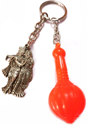 ShopTop Radha Krishna With Gadda Key Chain 0h Key Chain