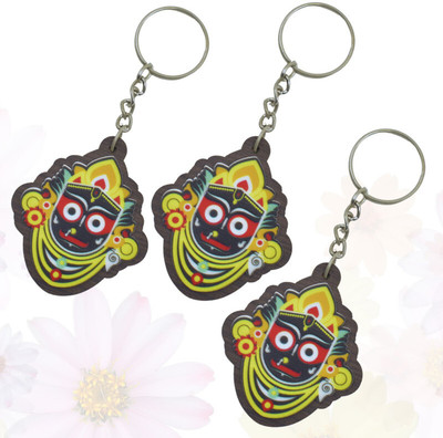 Jagannath World key-ring-jaga-wood-set-3-0T Key Chain