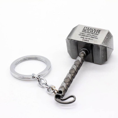 Creeknest Thor Hammer Avengers Superhero Marvel Comics Character Alloy-Grey-Pack of 1 Key Chain