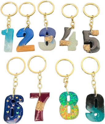 BLESSINGS 1-9 Number Set Key Chain