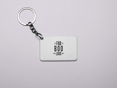 DOGAR ESSENTIALS Fab boo lous, 2 bats-Printed acrylic Keychain(Pack Of 2) Key Chain