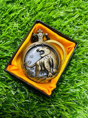 GKM Roaring Lion high premium quality pocket watch keychain Key Chain