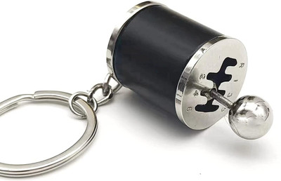 Revernest “6 Speed Gear Box Metal Keychain – Car Gear Shifter Key Ring” Key Chain