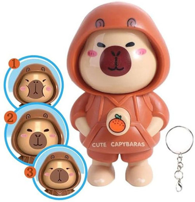 Syshri 3D Cartoon Face Changing Key Holder|Funny Expression Toy Keychain for Bags ZX1 Key Chain