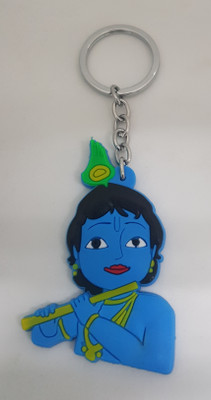BLESSINGS Krishna Soft Pvc Bansuri Key Chain