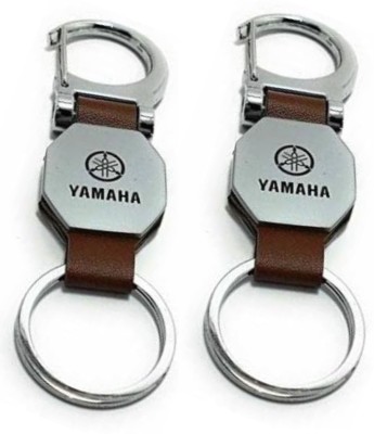 MAG BEE Styling Yamaha (D'HOOK-Brown) Bike Keyring Pack of 2 Key Chain Key Chain