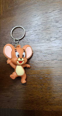 Neha Jerry Mouse Cartoon 3D Rubber Keychain For Bag Car & Bike Office Pack Of 1 Key Chain