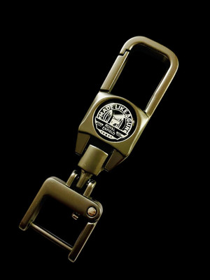 gtrp Metal Keychain Side Logo Keychain Premium and Stylish Design | Black Color 75 Key Chain