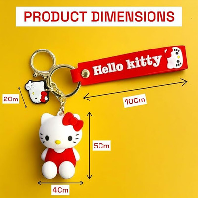 gtrp Hello Kitty Cute Keychain Gift - Kawaii Anime Key chain Charms 06 Key Chain