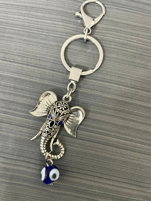 SHRI JI Ganpati Bappa Evil Eye Keychain Key Chain