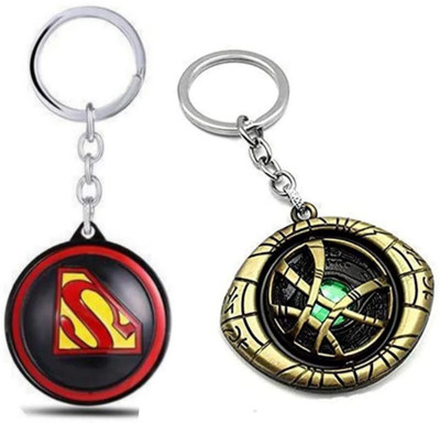 Jainsburys Combo of Superman Rotating keychain & Dr Eye Strange Rotating keychain Key Chain