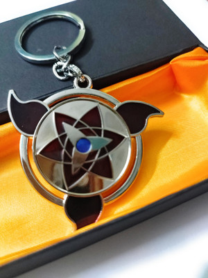 Blue Aura Rotating Keychain Of Anime Character Naruto Key Chain
