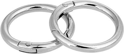 Tia Purse Bags Making Clasp,Lobster,Clips (Silver Premium Spring Ring-30mm, 4 Pcs) Key Chain