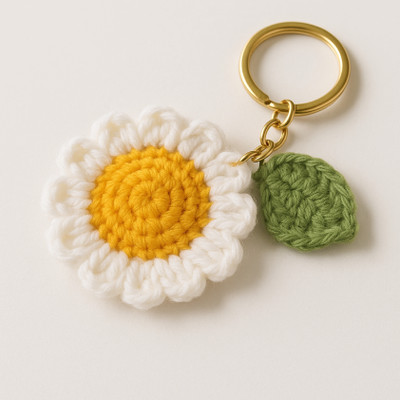 Mirha's Touch MRH-TCH-001-White Key Chain