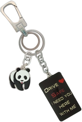 SHOKY LOOKS Excellent Quality Drive Safe With Walking Panda Locking Lock Key Chain